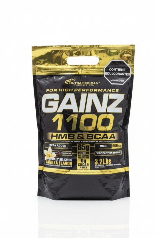 MEGAPLEX GAINZ 1100 HMB Y BCAA X 2.3 LBS