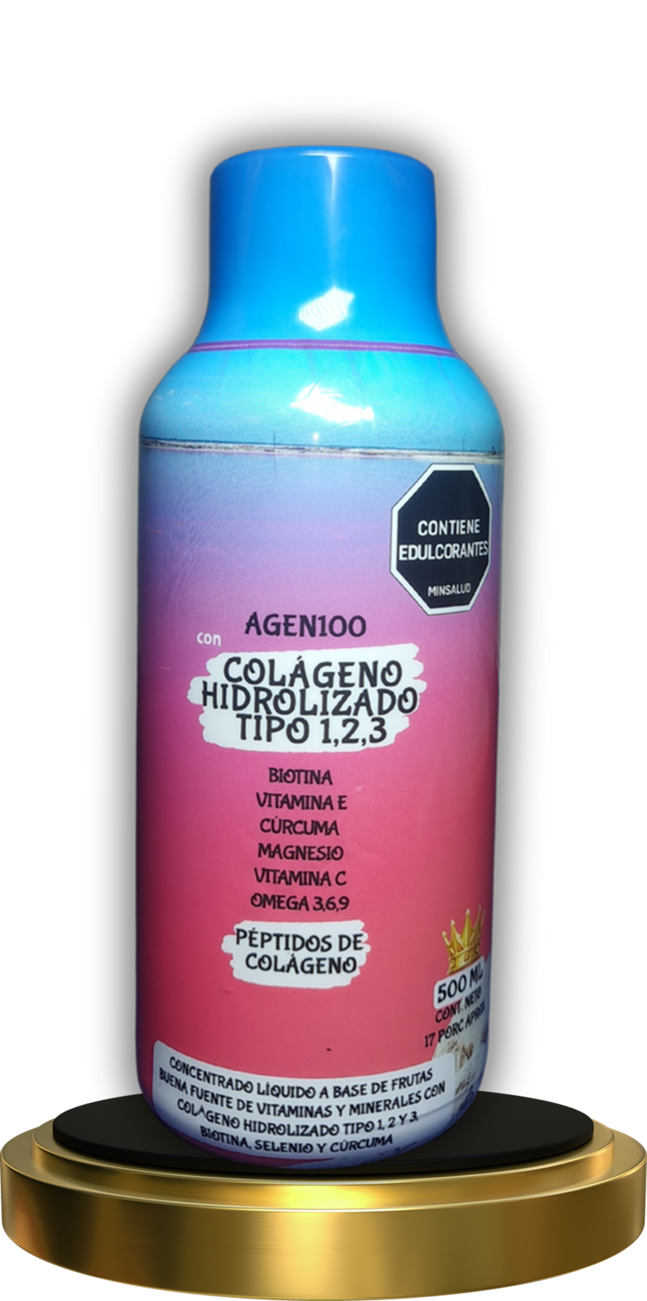 COLÁGENO HIDROLIZADO TIPO 1,2 Y 3. 500 ml