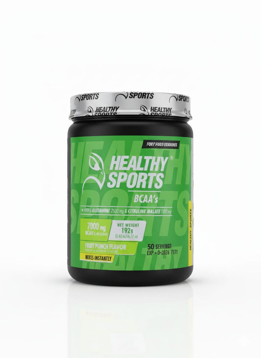 BCAA 2:1:1 Fruit Punch – 192 g (15 Servicios) HEALTHY SPORTS